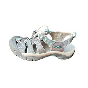 👟 💧 KEEN Newport H2 Women’s Gray & Aqua Sandals Size 9